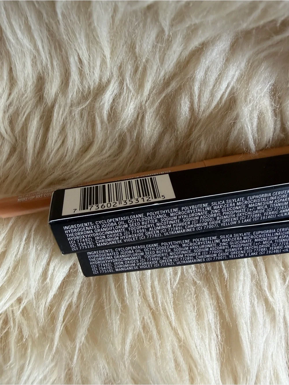 MAC Set 2 Technakohl Eye Liner Kajal Bare Asset Light Beige NEW Full Size Pencil